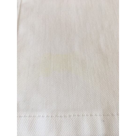 LRL Lauren Jeans Company Ralph Lauren Sz 10 Classic Straight Cropped White Jeans - Picture 5 of 6